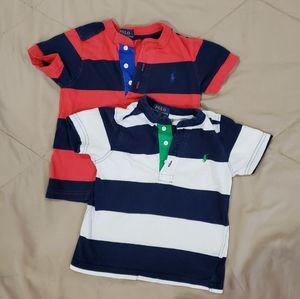 Boys polo ralph lauren shirts both are size 3t
